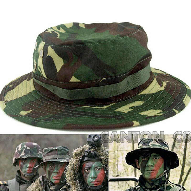 Boonie Hat Outdoor Wide Brim Sun Protection Hat Classic US Combat Army Style Bush Jungle Sun Cap за риболов, лов, къмпинг, унисекс