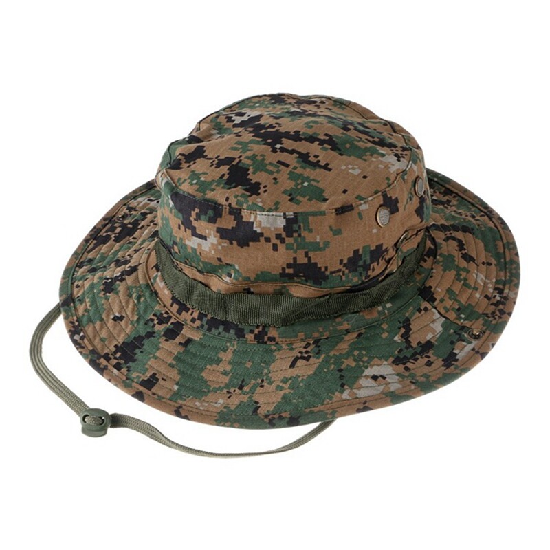 Boonie Hat Outdoor Wide Brim Sun Protection Hat Classic US Combat Army Style Bush Jungle Sun Cap за риболов, лов, къмпинг, унисекс