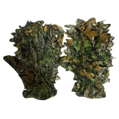 3D juharlevelek bionikus terepszínű vadászat horgász arcmaszk kerékpározás napálló teljes arcmaszk Dzsungel fotózás Camo kalap sapkák