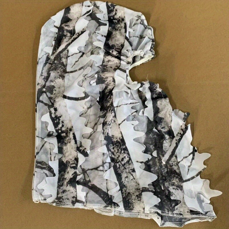1бр. Костюм Камуфлажна листна шапка 3D маска за цялото лице Шапки Турция Camo Hunter Ловни аксесоари