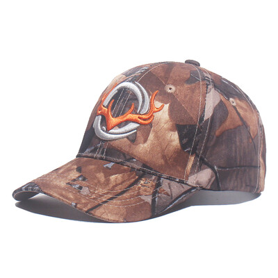 Új Camo baseballsapka horgászsapkák férfi kültéri vadászat terepszínű dzsungelsapka 3D jávorszarvas fej túra kazetta sapkák