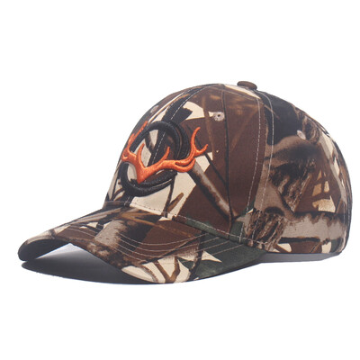 Új Camo baseballsapka horgászsapkák férfi kültéri vadászat terepszínű dzsungelsapka 3D jávorszarvas fej túra kazetta sapkák