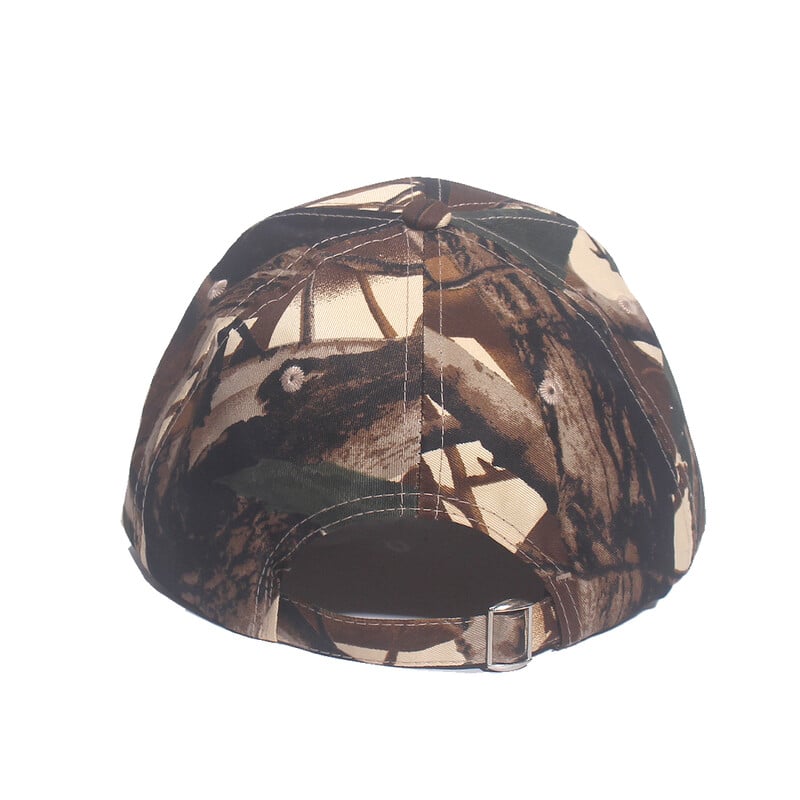 Нова камуфлажна бейзболна шапка Риболовни шапки Мъжки лов на открито Камуфлажна шапка в джунглата 3D Елк Глава на елен Туристически каскетни шапки