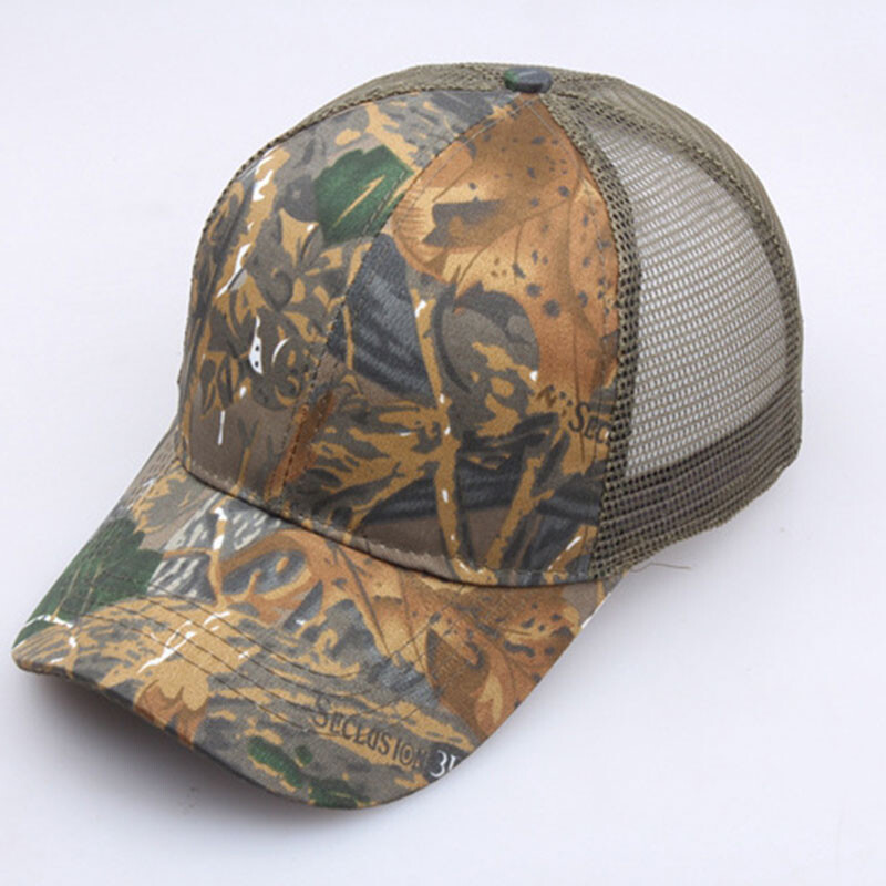 Камуфлажни бейзболни шапки Мрежеста лятна шапка Камуфлажна тактическа шапка Шапка за свободното време Тактическа бейзболна шапка Унисекс камуфлажна шапка Камионна шапка Шапка на открито
