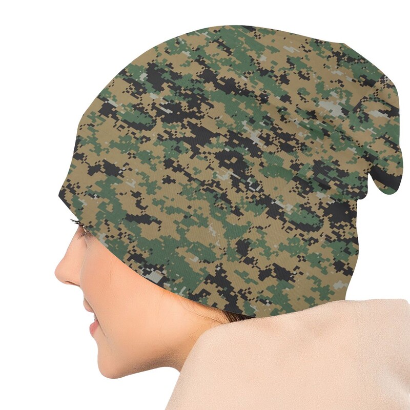 MARPAT Kamuflaaž kamuflaaž müts Mehed Naised Lõik Beanie Soe mood Sada Take Ins Pullover Slouch Hiphop Õhuke Unisex