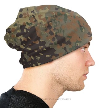 Skullies Beanies Καπέλο Flecktarn Camo Winter Beanie Καπέλα για άνδρες Γυναικεία Καμουφλάζ Art Culture Καπέλα σκι Καπέλα από βαμβακερό καπό