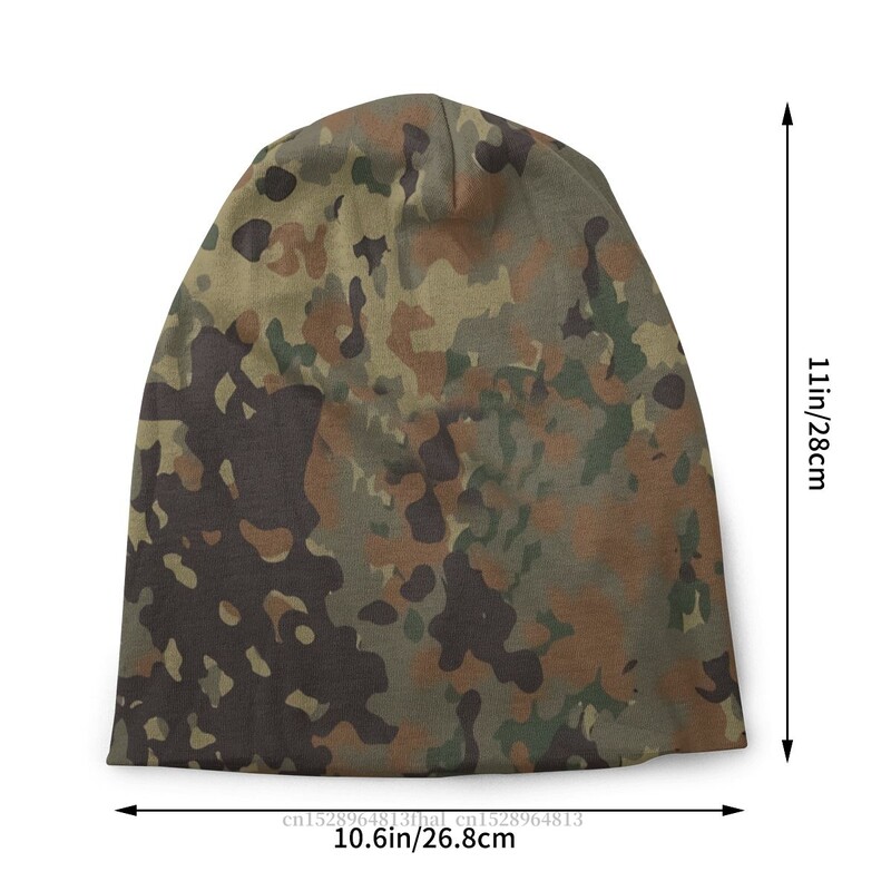 Skullies Beanies Cepures Flecktarn Camo Ziemas Beanie Cepures Vīriešiem Sievietēm Maskēšanās Māksla Kultūra Slēpošanas cepures Kokvilnas pārsegu cepures