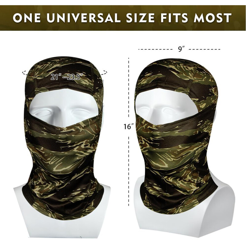 MUSION Fashion Camo Veido kaukė Bandana Balaclava Galvos apdangalai su gobtuvu vyrams Moterų treniruotėms dviračių slidinėjimo vėjui atspari medžioklė