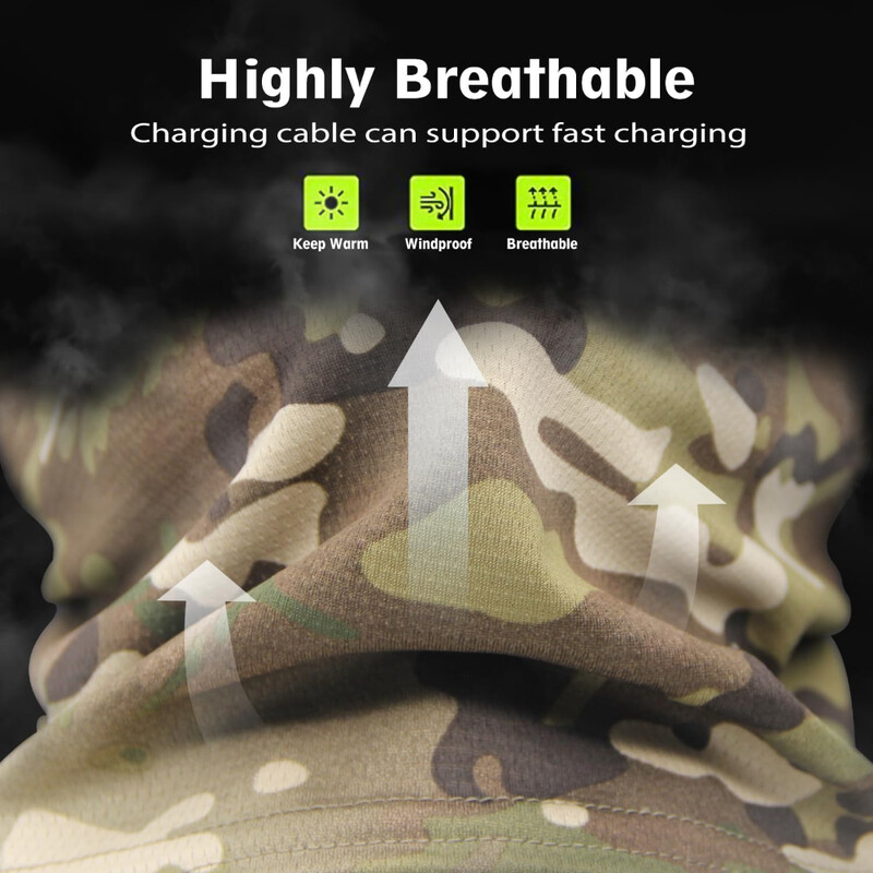 MUSION Fashion Camo Veido kaukė Bandana Balaclava Galvos apdangalai su gobtuvu vyrams Moterų treniruotėms dviračių slidinėjimo vėjui atspari medžioklė