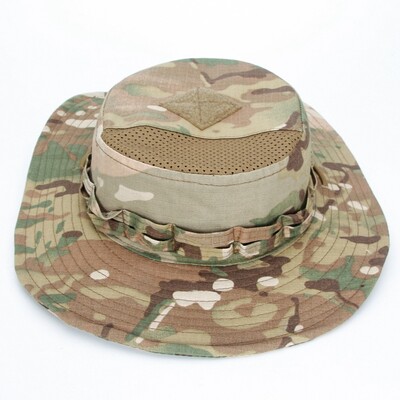 Камуфлаж Boonie Cap Wide Brim Bucket Hat Мъже Спорт на открито Риболов Туризъм Лов Сенник Шапка Сгъваема мека шапка