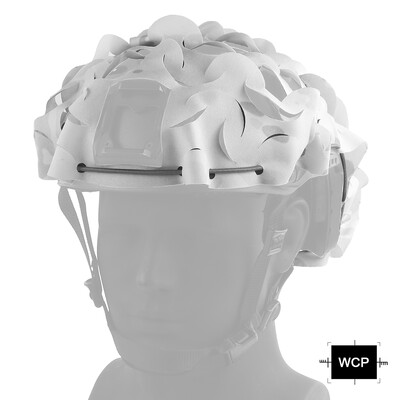 SINAIRSOFT Tactical lengvas lazeriu pjaustytas FAST šalmo dangtelis 3D kamufliažinis šalmo audinio dangtelis, skirtas kepurėms medžioti Airsoft šalmas