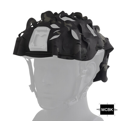 SINAIRSOFT Tactical lengvas lazeriu pjaustytas FAST šalmo dangtelis 3D kamufliažinis šalmo audinio dangtelis, skirtas kepurėms medžioti Airsoft šalmas