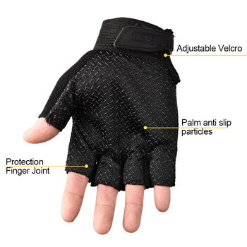 Tactical Gloves Half Finger Paintball Airsoft Shot Combat Anti-Skid Men Bicycle Full Finger Gloves Protective Gear