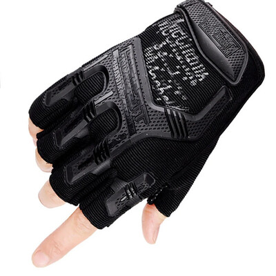 Тактически ръкавици Половин пръст Пейнтбол Airsoft Shot Combat Anti-Skid Men Bicycle Full Finger Gloves Защитна екипировка