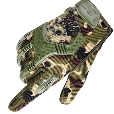 Тактически ръкавици Половин пръст Пейнтбол Airsoft Shot Combat Anti-Skid Men Bicycle Full Finger Gloves Защитна екипировка