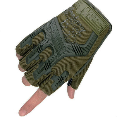 Тактически ръкавици Половин пръст Пейнтбол Airsoft Shot Combat Anti-Skid Men Bicycle Full Finger Gloves Защитна екипировка