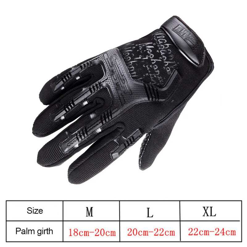 Тактически ръкавици Половин пръст Пейнтбол Airsoft Shot Combat Anti-Skid Men Bicycle Full Finger Gloves Защитна екипировка