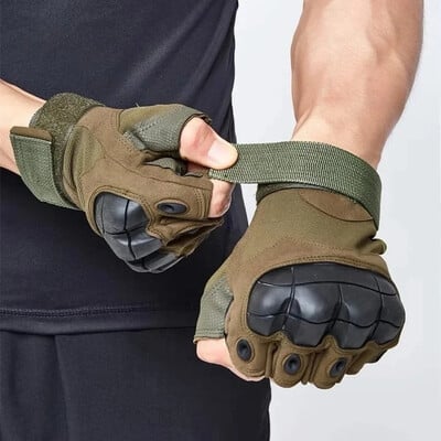 Нови тактически ръкавици Half Finger Paintball Airsoft Shot Combat Anti-Skid Men Bicycle Full Finger Gloves Защитна екипировка