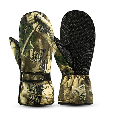 Taktinės kumštinės pirštinės žieminės Camo pirštinės lauko medžioklės kamufliažinės pirštinės žiemai