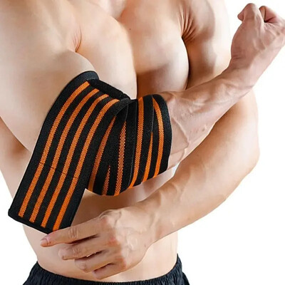 1 ΤΕΜ. 100cm Long Wrap Strap Strap Επίδεσμος Αναπνεύσιμος νάρθηκας Υποστήριξη Gym Fitness Sport Protecter Pad for Weightlifting Bench Press