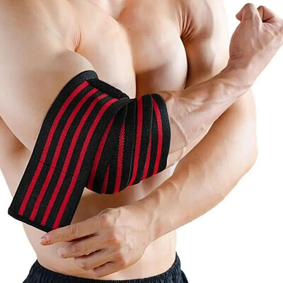 1 ΤΕΜ. 100cm Long Wrap Strap Strap Επίδεσμος Αναπνεύσιμος νάρθηκας Υποστήριξη Gym Fitness Sport Protecter Pad for Weightlifting Bench Press