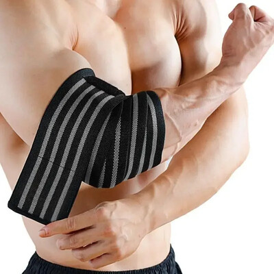 1 ΤΕΜ. 100cm Long Wrap Strap Strap Επίδεσμος Αναπνεύσιμος νάρθηκας Υποστήριξη Gym Fitness Sport Protecter Pad for Weightlifting Bench Press