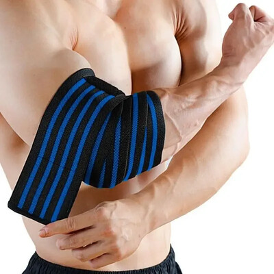 1 ΤΕΜ. 100cm Long Wrap Strap Strap Επίδεσμος Αναπνεύσιμος νάρθηκας Υποστήριξη Gym Fitness Sport Protecter Pad for Weightlifting Bench Press