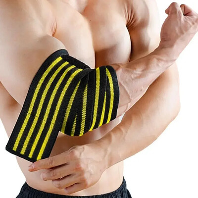 1 ΤΕΜ. 100cm Long Wrap Strap Strap Επίδεσμος Αναπνεύσιμος νάρθηκας Υποστήριξη Gym Fitness Sport Protecter Pad for Weightlifting Bench Press