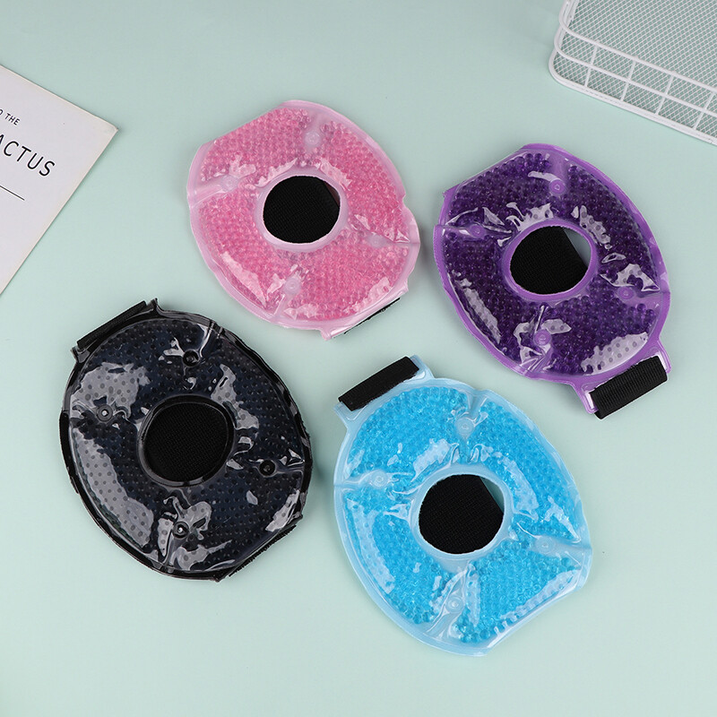 1PC Мек гел Леден компрес Каишка Студен и горещ компрес Коляни за многократна употреба Гел Ледена обвивка Протектори за прасеца на китката Протектори за глезена