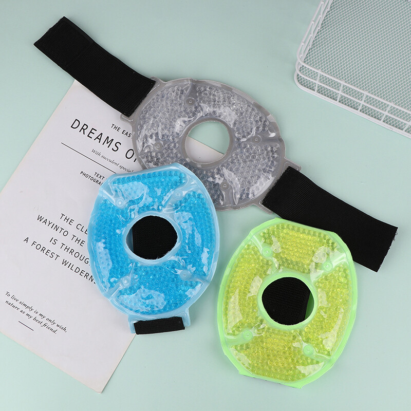 1PC Мек гел Леден компрес Каишка Студен и горещ компрес Коляни за многократна употреба Гел Ледена обвивка Протектори за прасеца на китката Протектори за глезена