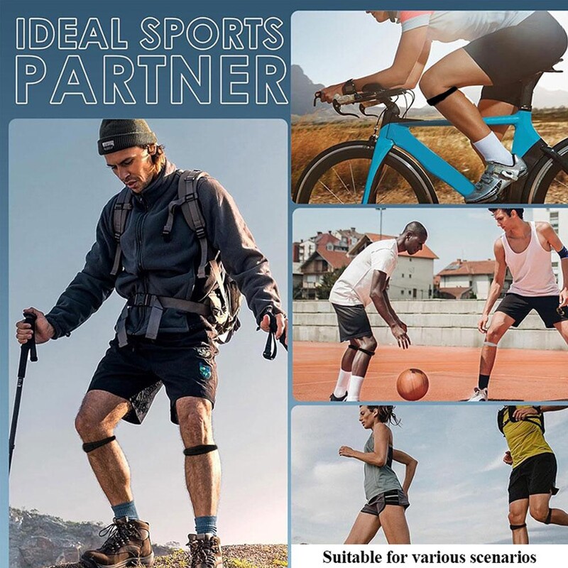 2/1 бр. Протектор Коленен колан за патела Подложка за коляното Поглъщане на удари Защита от налягане Патела Каишка за коляното Защита от наранявания на ставите