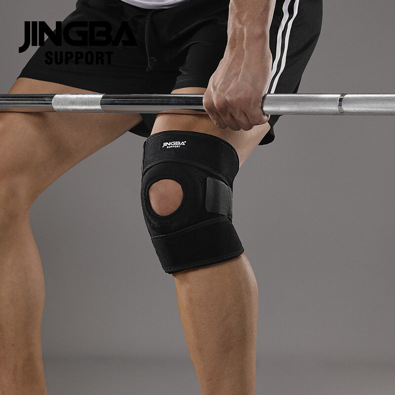 Регулируем неопренов пателарен стабилизатор за опора на коляното от 1 част с PVC пръти