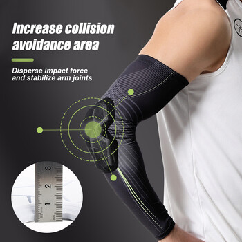 1 ΤΕΜ Sports Ebow Pads, Basketball Shooter Sleeves, Collision Avoidance Padded Ebow for Volleyball Football Baseball Cycling