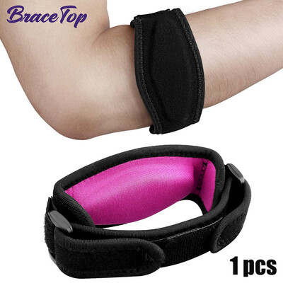 BraceTop 1PC Τένις αγκώνας για τενοντίτιδα, πόνο στο αντιβράχιο, υποστήριξη αγκώνα γκολφ, ιμάντα βραχίονα με μαξιλαράκι συμπίεσης για άνδρες γυναίκες