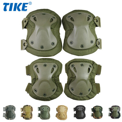 4 vnt. Tactical Knee Kid Albow CS Military Protector Armija Airsoft Lauko Sportas Medžioklės Kelių Kilimėlis Saugos Kelių Apsauginiai Įklotai