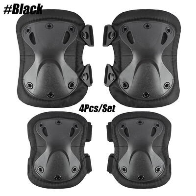4 τμχ Tactical Knee Pad Ebow CS Military Protector Army Airsoft Outdoor Sports Hunting Kneepad Safety Gear Knee Protective Pads