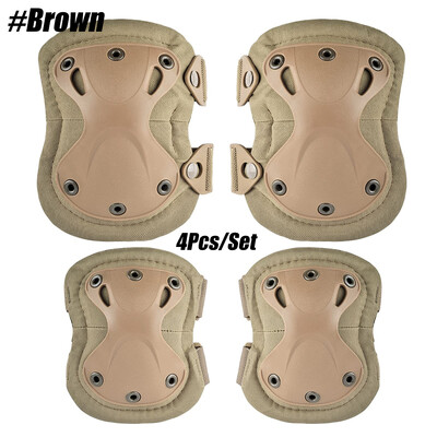 4 τμχ Tactical Knee Pad Ebow CS Military Protector Army Airsoft Outdoor Sports Hunting Kneepad Safety Gear Knee Protective Pads