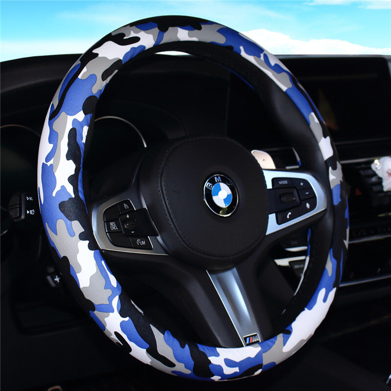 Калъф за волан, капак за волан на автомобил, камуфлажен капак за кормило на автомобил, консумативи за интериорна декорация на автомобил