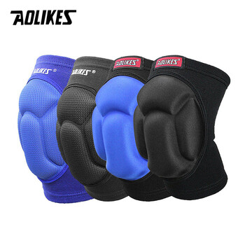 AOLIKES 1 Pair Thicked Football Volleyball Extreme Sports Ski Knee Pads Fitness Gnee Support Προστατευτικό γόνατου ποδηλασίας