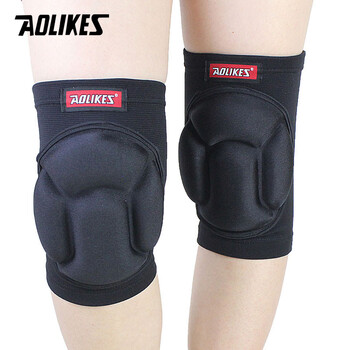 AOLIKES 1 Pair Thicked Football Volleyball Extreme Sports Ski Knee Pads Fitness Gnee Support Προστατευτικό γόνατου ποδηλασίας