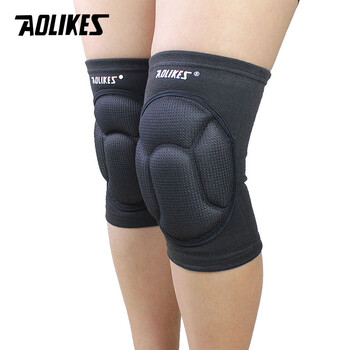 AOLIKES 1 Pair Thicked Football Volleyball Extreme Sports Ski Knee Pads Fitness Gnee Support Προστατευτικό γόνατου ποδηλασίας