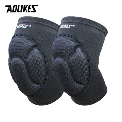 AOLIKES 1 Pair Thicked Football Volleyball Extreme Sports Ski Knee Pads Fitness Gnee Support Προστατευτικό γόνατου ποδηλασίας