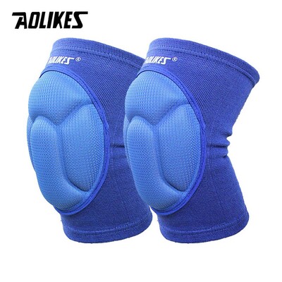 AOLIKES 1 Pair Thicked Football Volleyball Extreme Sports Ski Knee Pads Fitness Gnee Support Προστατευτικό γόνατου ποδηλασίας