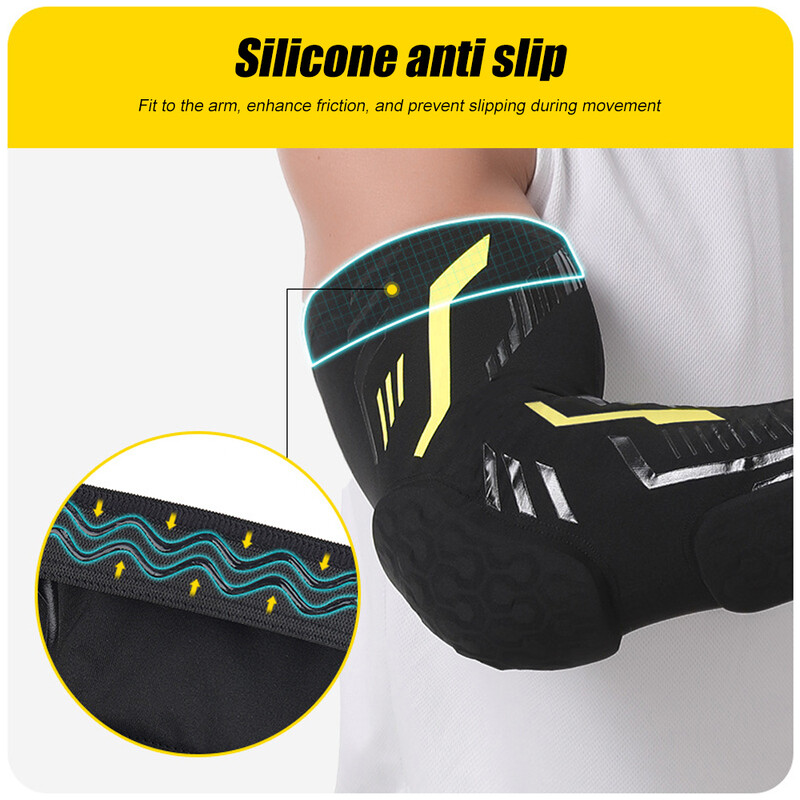 1 бр. Спортни налакътници, ръкави за баскетболни стрелци, предпазител за ръце, избягване на сблъсък, подплатен лакът за волейбол, футбол, бейзбол
