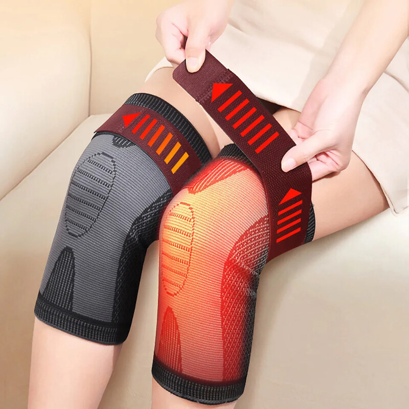 1 чифт пелин самонагряваща се превръзка наколенка наколенка нагревател за крака при ревматизъм артрит болки в ставите подобряват кръвообращението