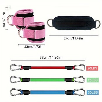 Fitness Yoga Athletics Τρέξιμο στον αστράγαλο Taekwondo Thigh Leg Rebound Step Training Portal Stretch Rope Straps