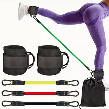 Fitness Yoga Athletics Τρέξιμο στον αστράγαλο Taekwondo Thigh Leg Rebound Step Training Portal Stretch Rope Straps