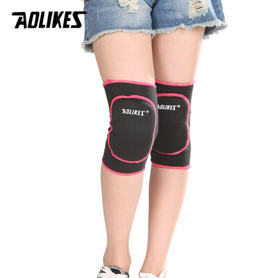 AOLIKES 1 Pair Kids Χοντρό σφουγγάρι Γόνατο Στήριγμα Χορού Βόλεϊ Τένις Επιγονατίδες Αθλητικά Γυμναστήρια Επιγονατίδες Παιδική Προστασία Γόνατου