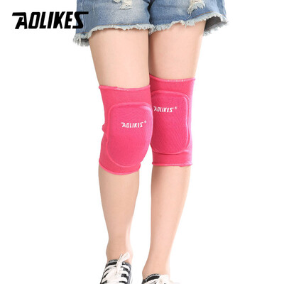 AOLIKES 1 Pair Kids Χοντρό σφουγγάρι Γόνατο Στήριγμα Χορού Βόλεϊ Τένις Επιγονατίδες Αθλητικά Γυμναστήρια Επιγονατίδες Παιδική Προστασία Γόνατου
