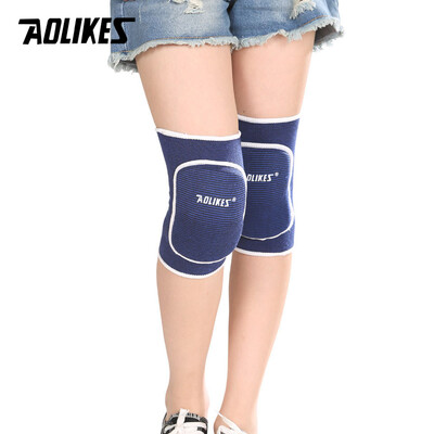 AOLIKES 1 Pair Kids Χοντρό σφουγγάρι Γόνατο Στήριγμα Χορού Βόλεϊ Τένις Επιγονατίδες Αθλητικά Γυμναστήρια Επιγονατίδες Παιδική Προστασία Γόνατου